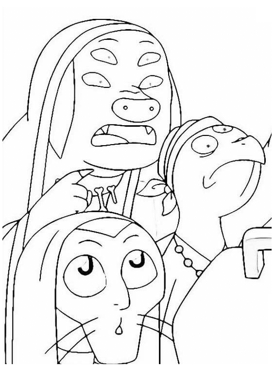 Characters from The Owl House Coloring Page