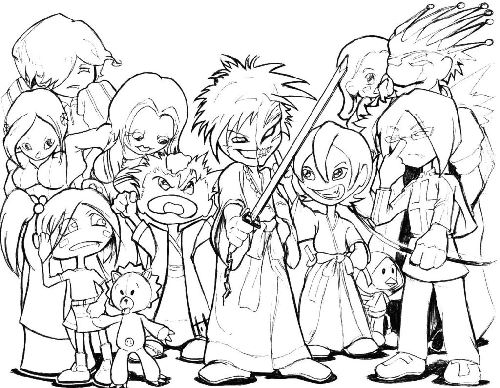 Chibi Bleach Coloring Page