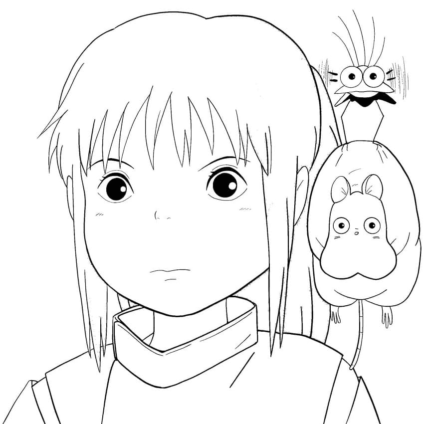 Chihiro Ogino Coloring Page