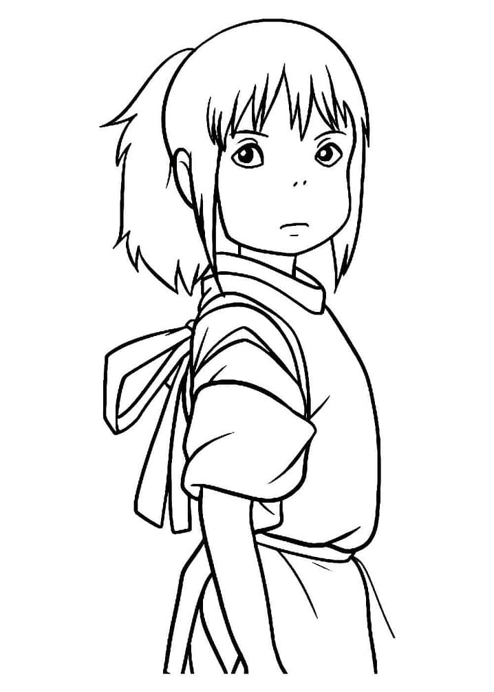 Chihiro Coloring Page