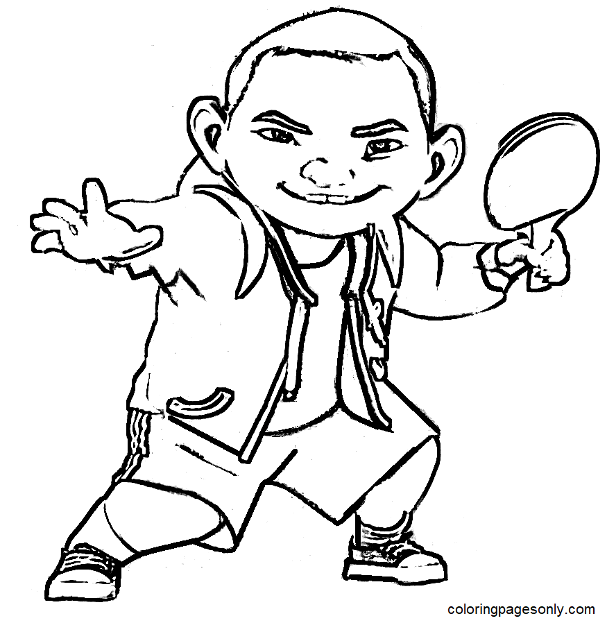Chin from Over the Moon Coloring Page