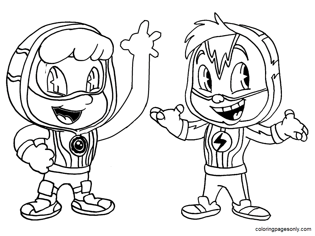 Clay and Watts Coloring Pages