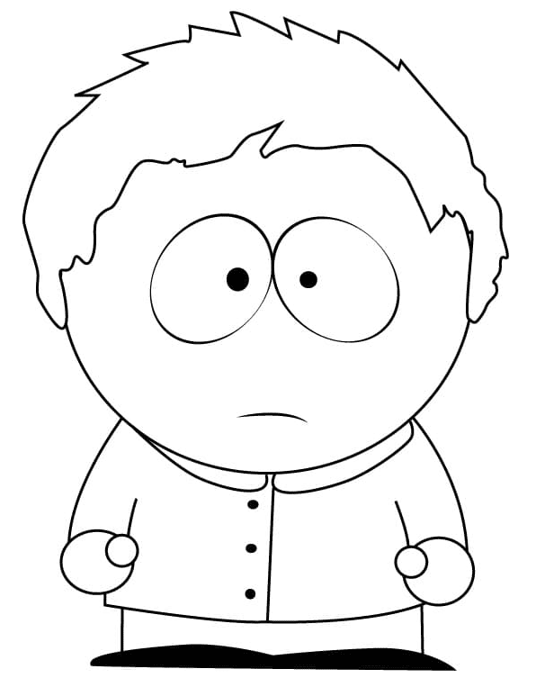 Clyde Donovan from South Park Coloring Page