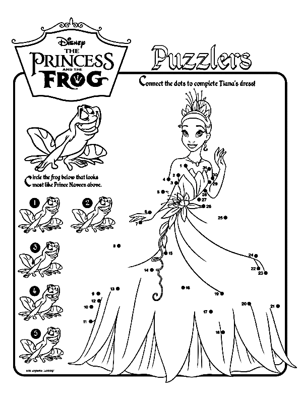 Conecte os pontos Princesa de Tiana