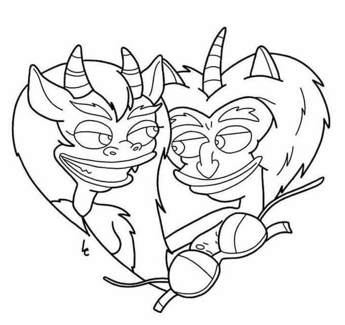 Connie and Maury Beverly Coloring Pages