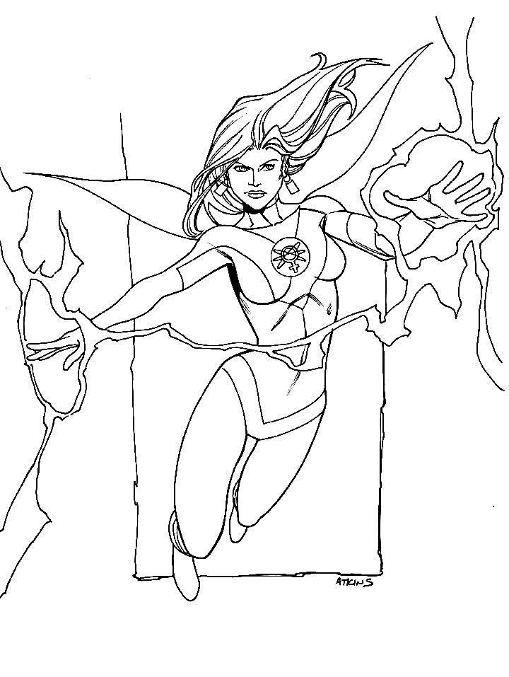 Cool Atom Eve Coloring Pages