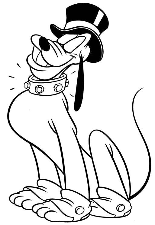Cool Pluto Coloring Page