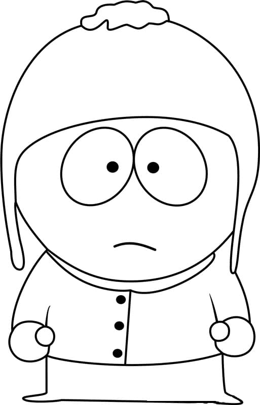 Craig Tucker from South Park Coloring Page
