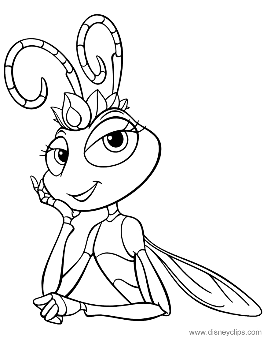 Cute Atta Coloring Pages