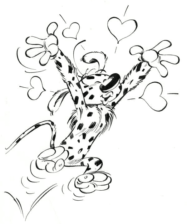 Cute Marsupilami Coloring Pages
