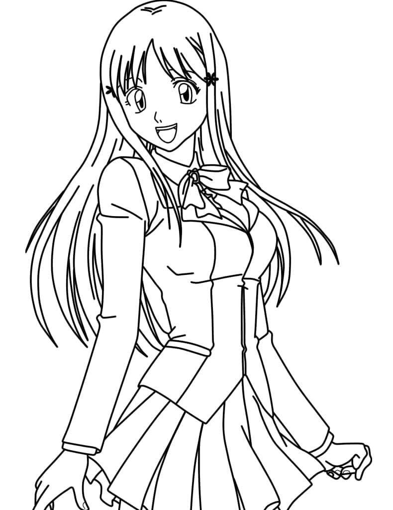 Cute Orihime Inoue Coloring Pages