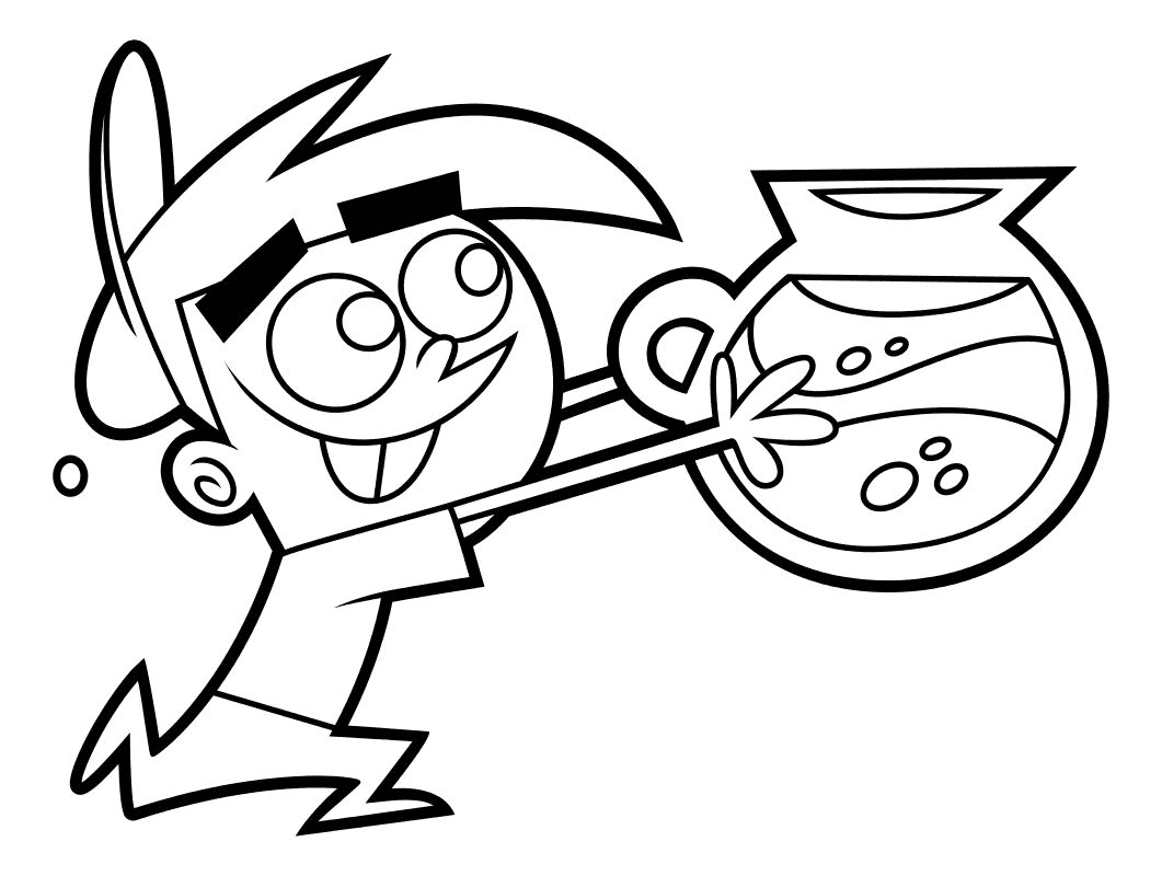 Cute Timmy Coloring Pages