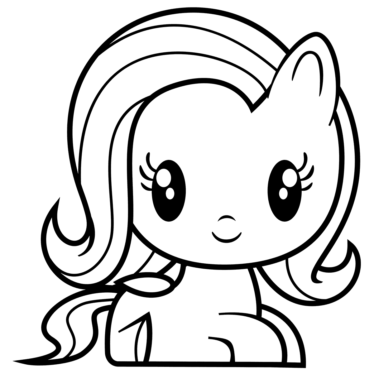 Cutie Mark Crew Fluttershy Coloring Page