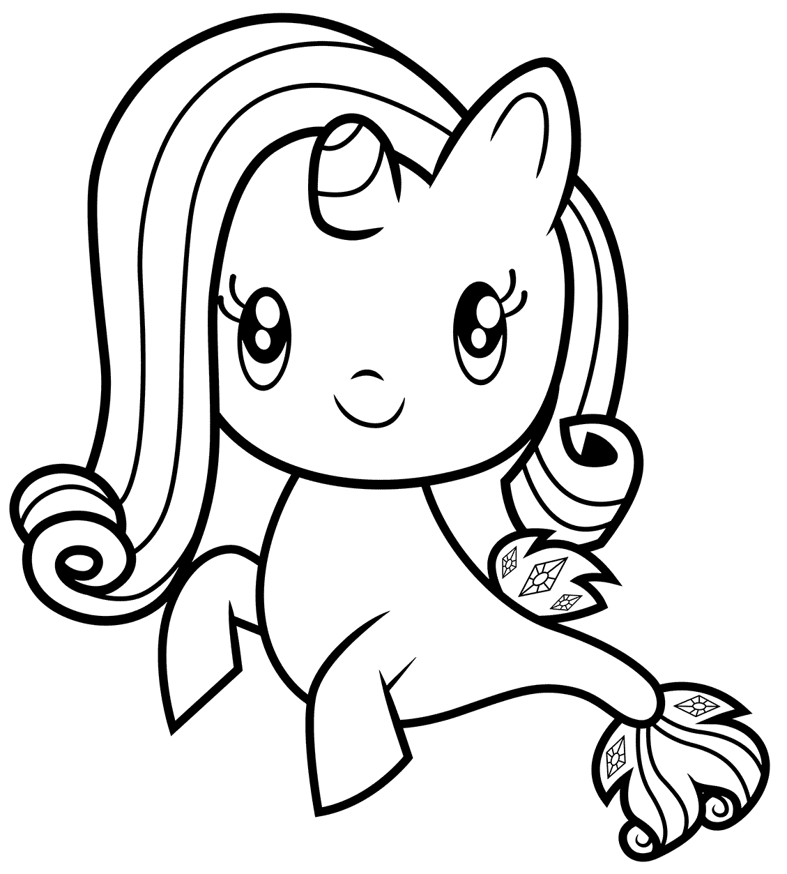 Cutie Mark Crew Rarity Coloring Pages