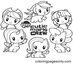Páginas para colorir Cutie Mark Crew