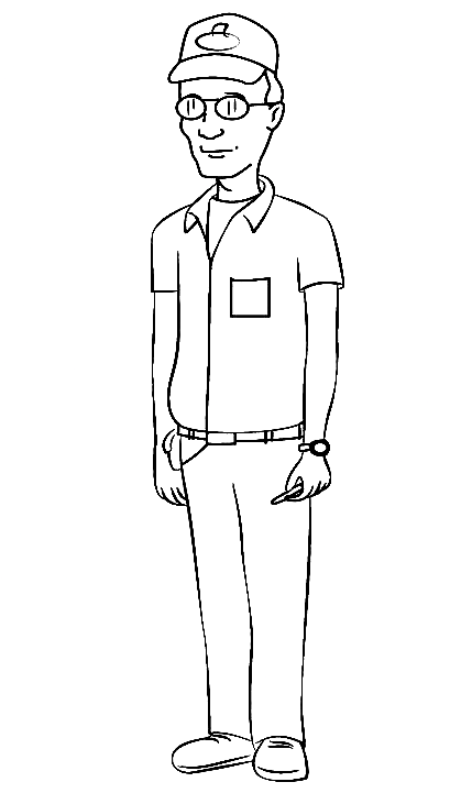 Dale Gribble Coloring Pages