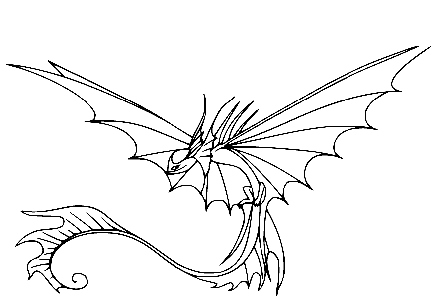 Death Song Dragon Coloring Pages