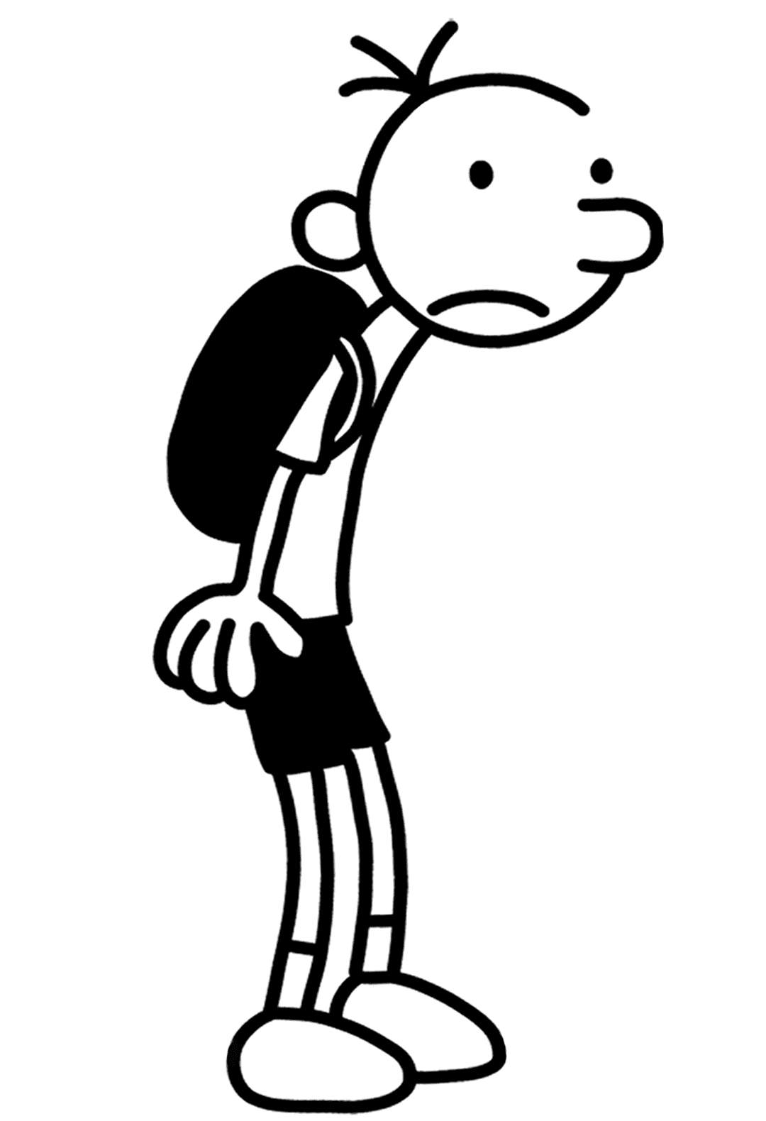 Diary of a Wimpy Kid – Greg Heffley Coloring Page