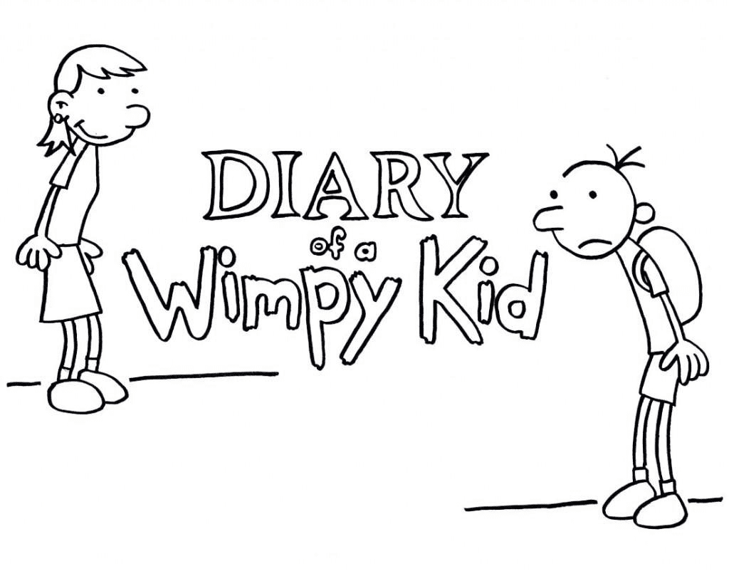 Diary of a Wimpy Kid Coloring Page