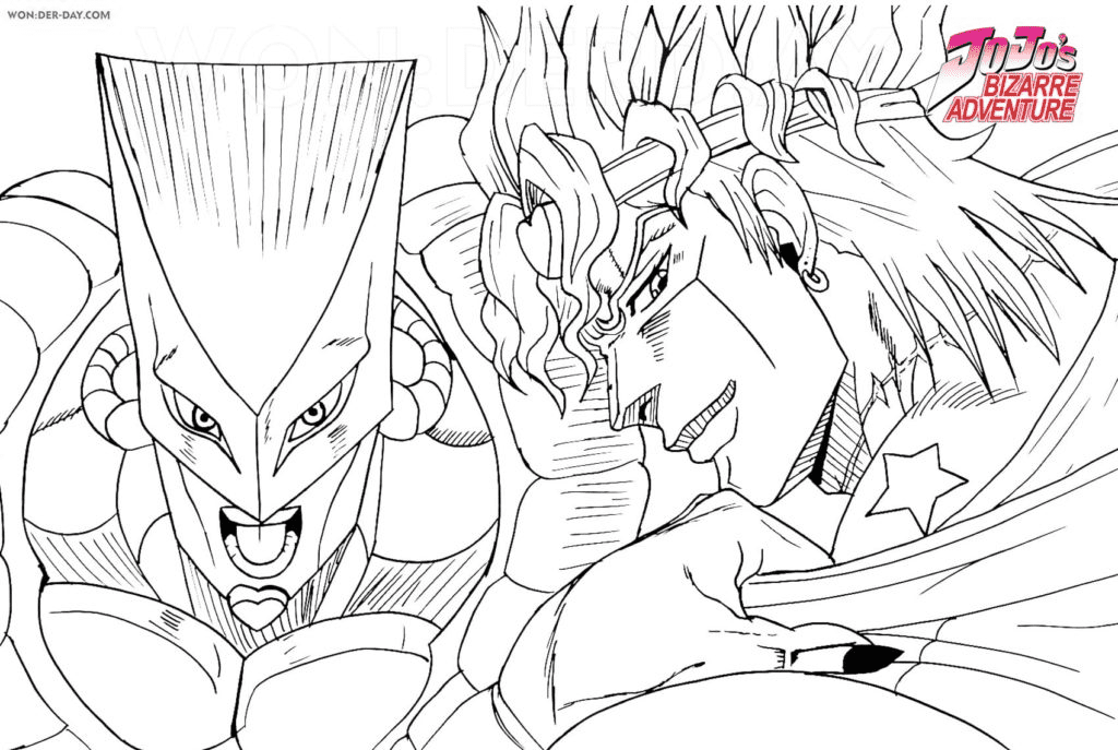 Dio with Mir Coloring Page