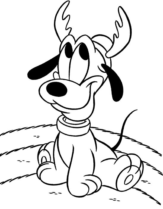 Disney Baby Christmas Coloring Page