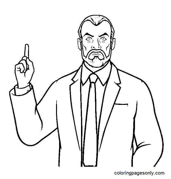 Dr. Krieger from Archer Coloring Page