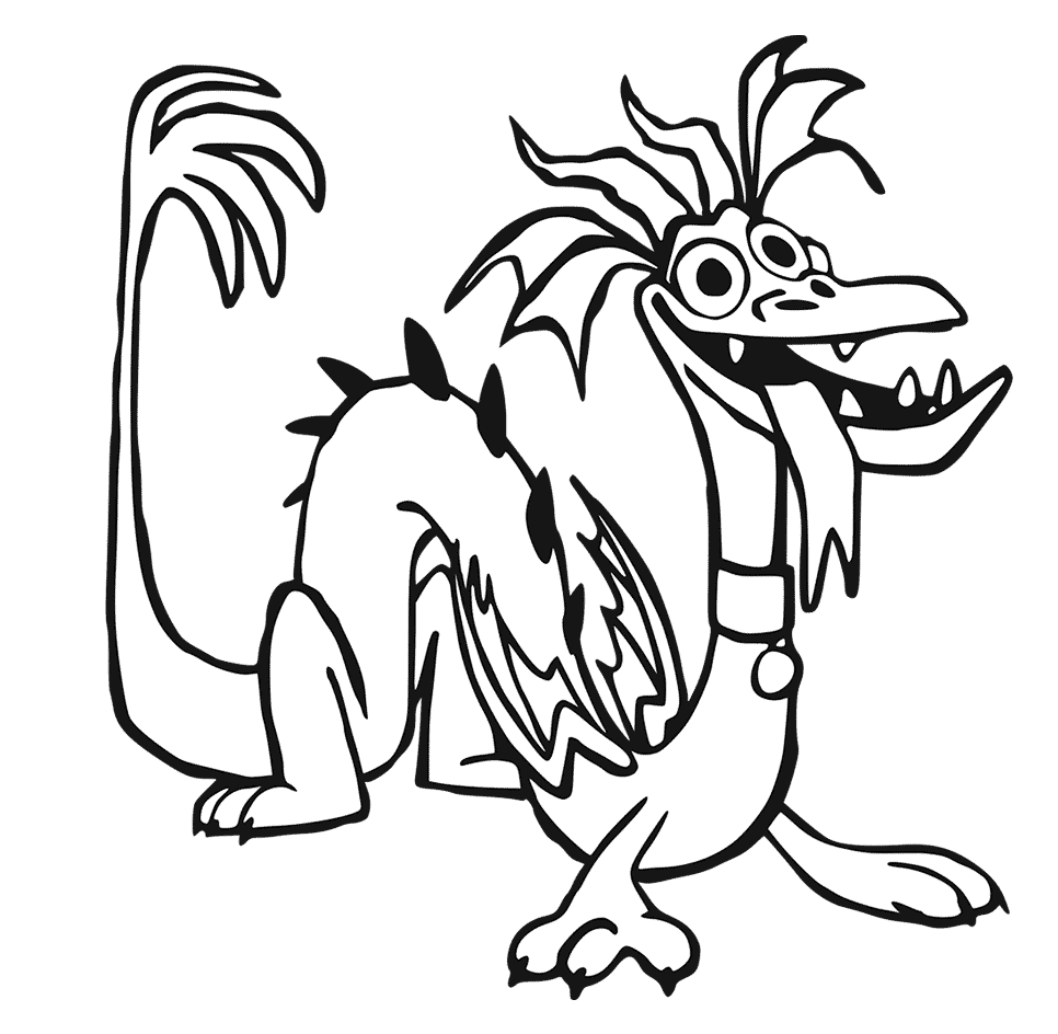 Dragon Blazey from Onward Coloring Page