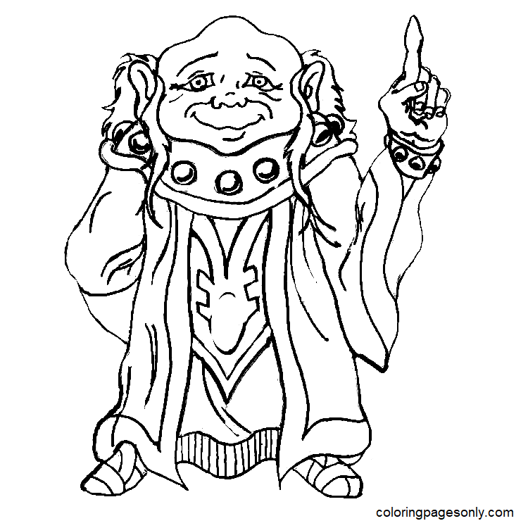 Dungeon Master Coloring Page