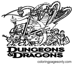 Desenhos para colorir de Dungeons & Dragons