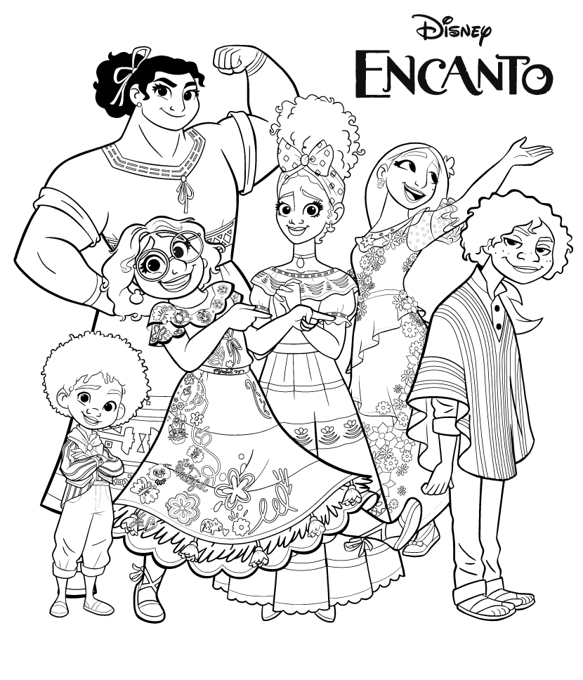 Encanto Coloring Pages   Encanto Coloring Pages   Coloring Pages ...