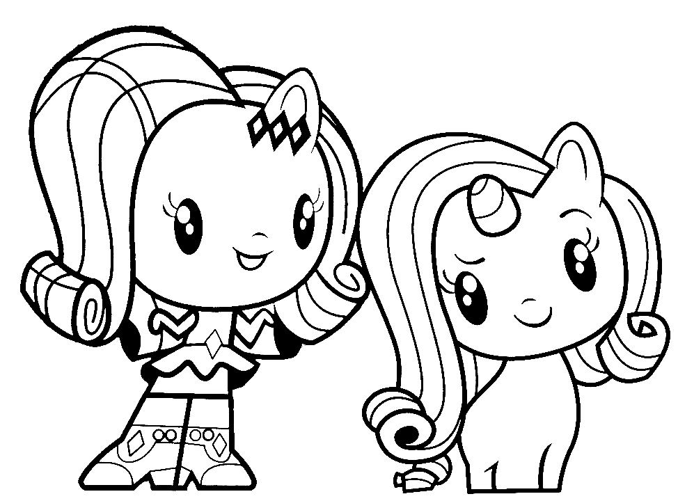 Equestria Girls Rarity Coloring Page