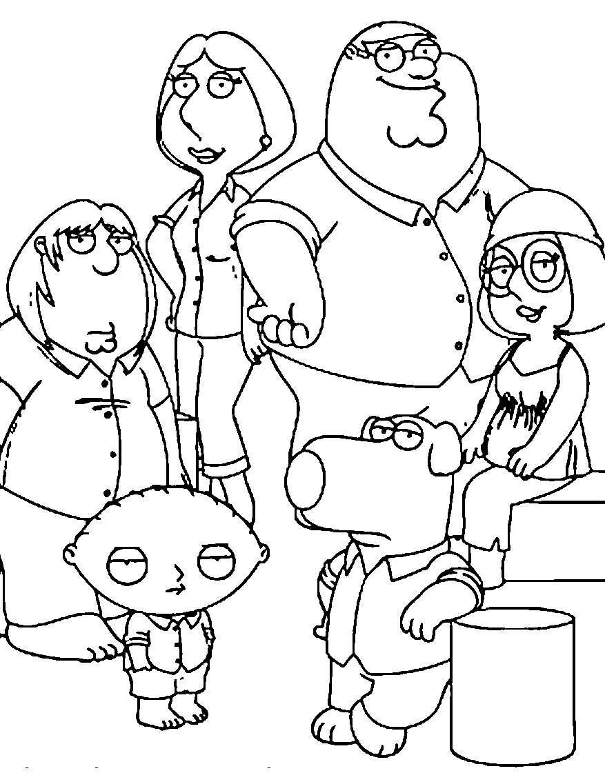 Family Guy for Kids Coloring Pages