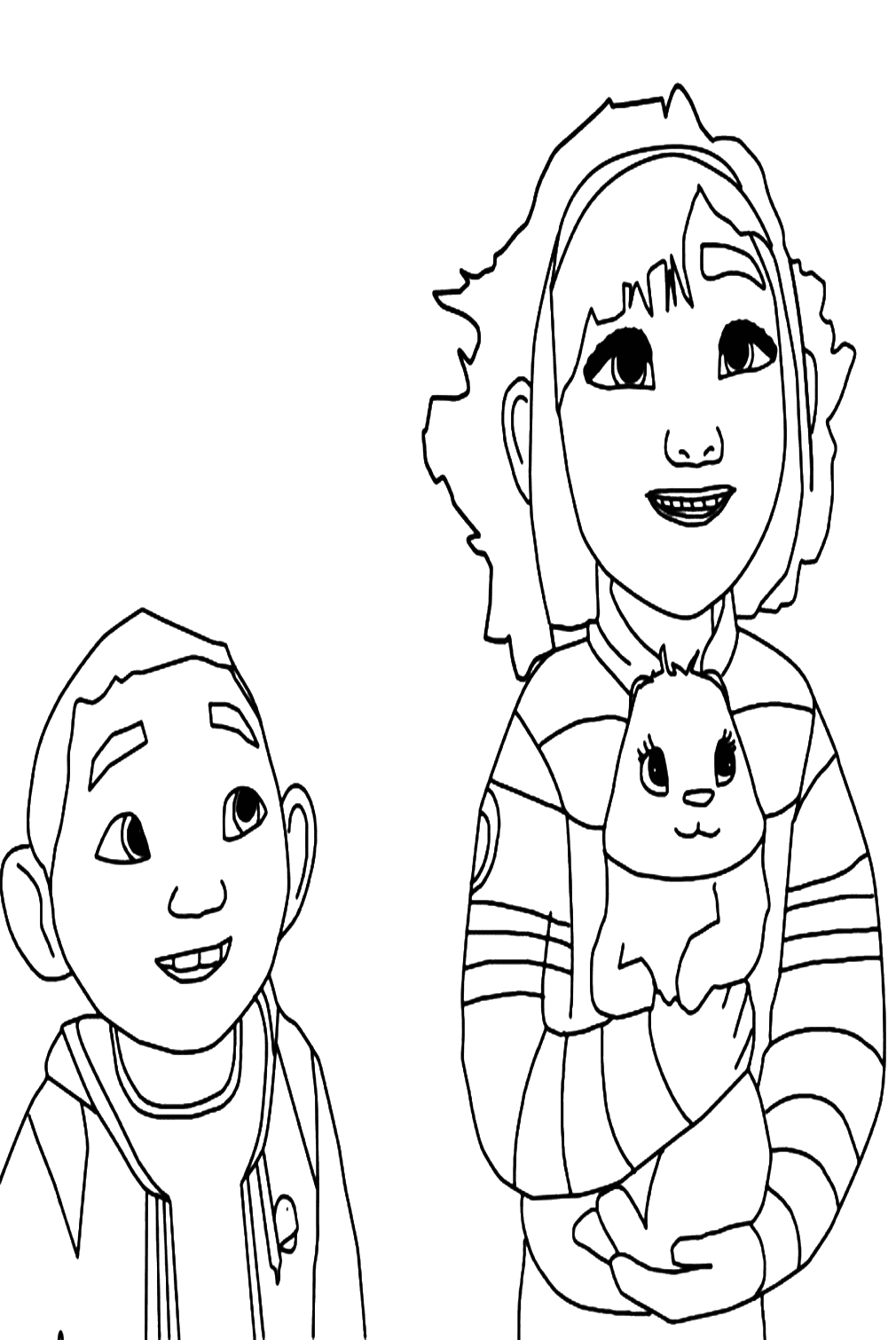 Fei Fei With Chin Coloring Pages