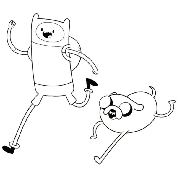 Finn, Jake Coloring Page - Free Printable Coloring Pages
