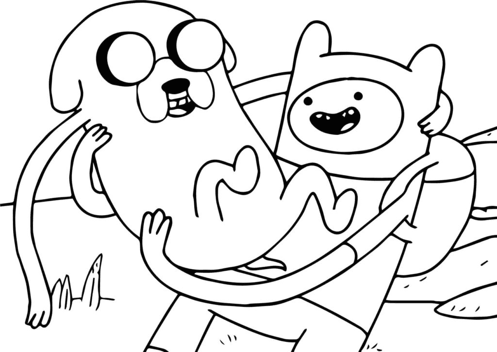 Finn with Jake Coloring Pages