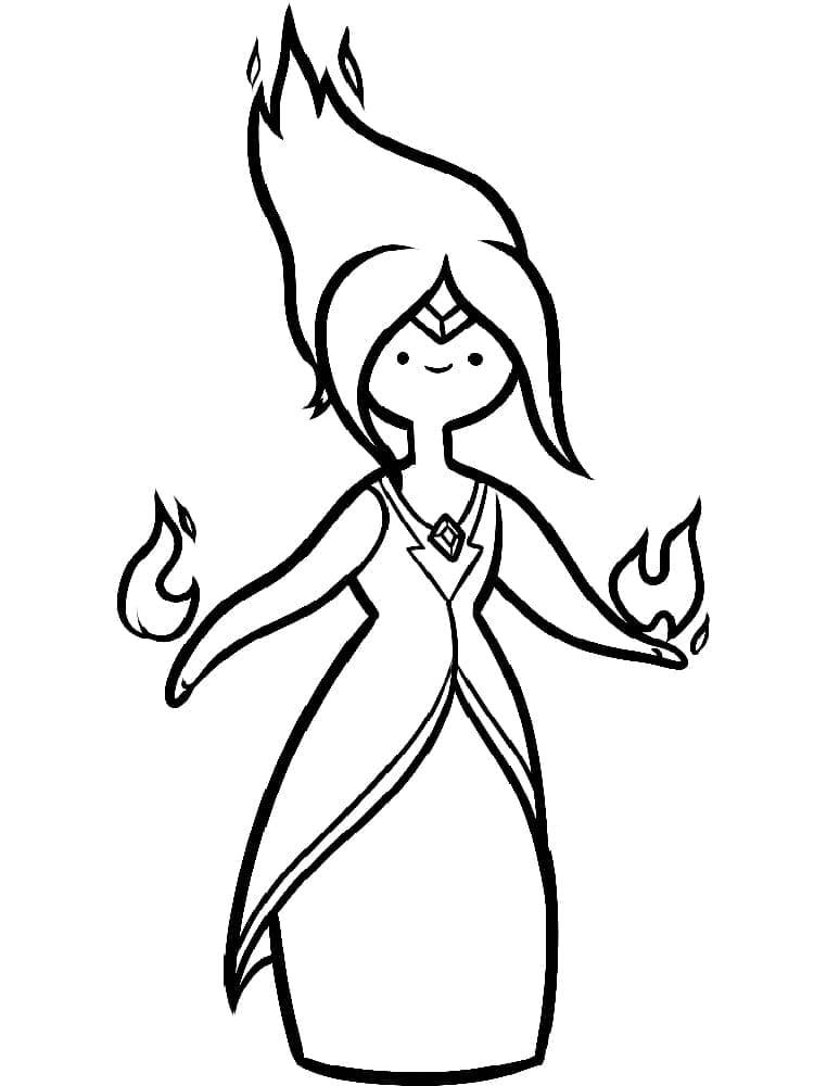 Flame Princess Coloring Pages