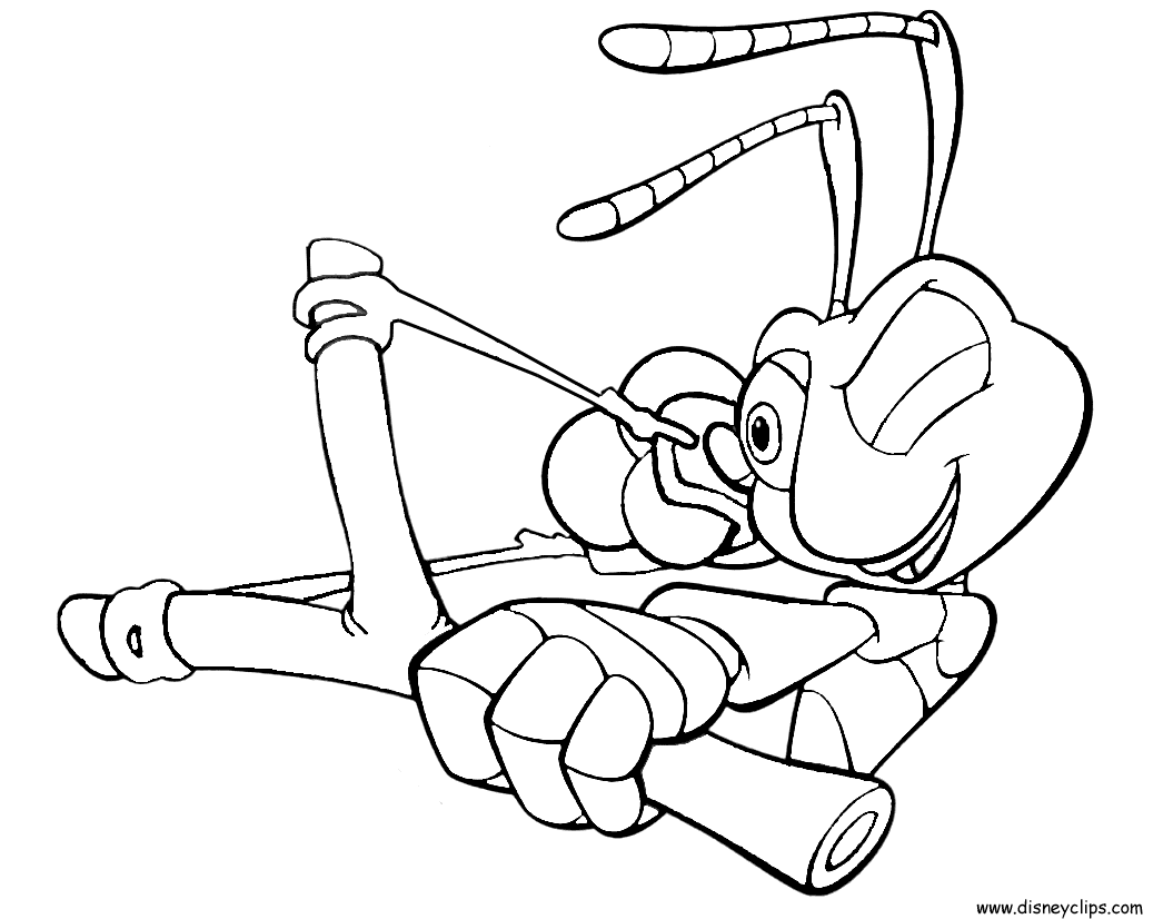Flik aiming Coloring Pages