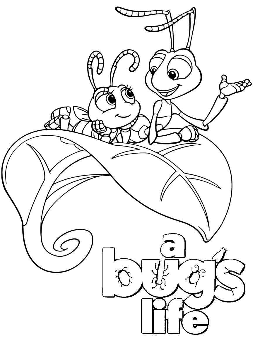Flik and Dot Coloring Pages