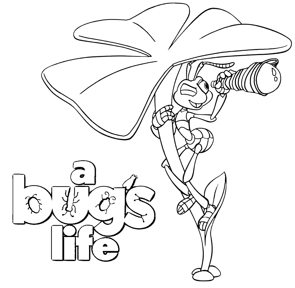 Flik spying Coloring Pages