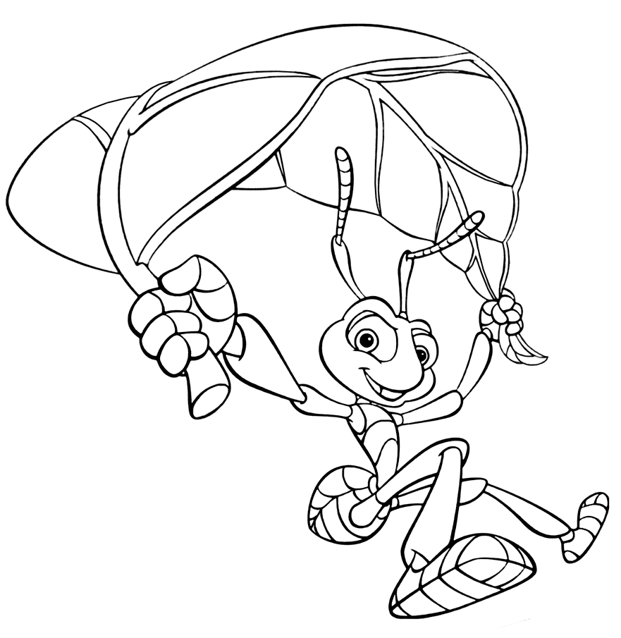 Flying Flik Coloring Pages