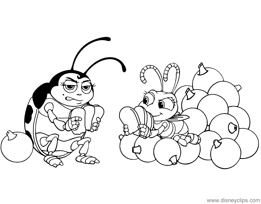 Francis et Dot jouant aux cartes de A Bug's Life