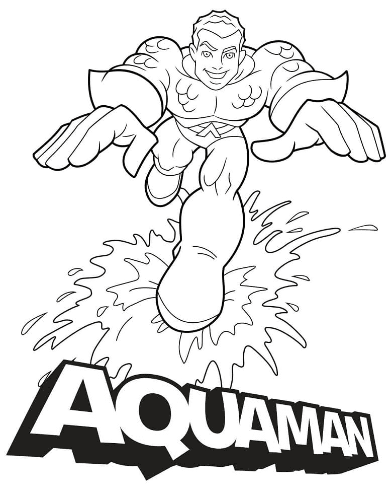 Aquaman para imprimir gratis de Aquaman