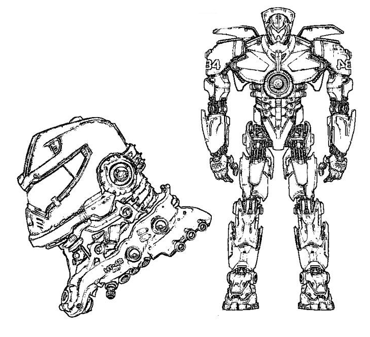 Free Printable Pacific Rim Coloring Pages