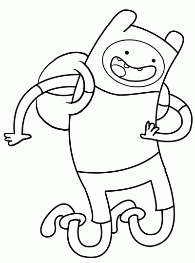 Funny Finn from Adventure Time