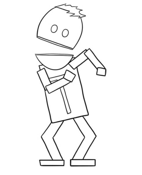 Funny Terrance from South Park Coloring Page
