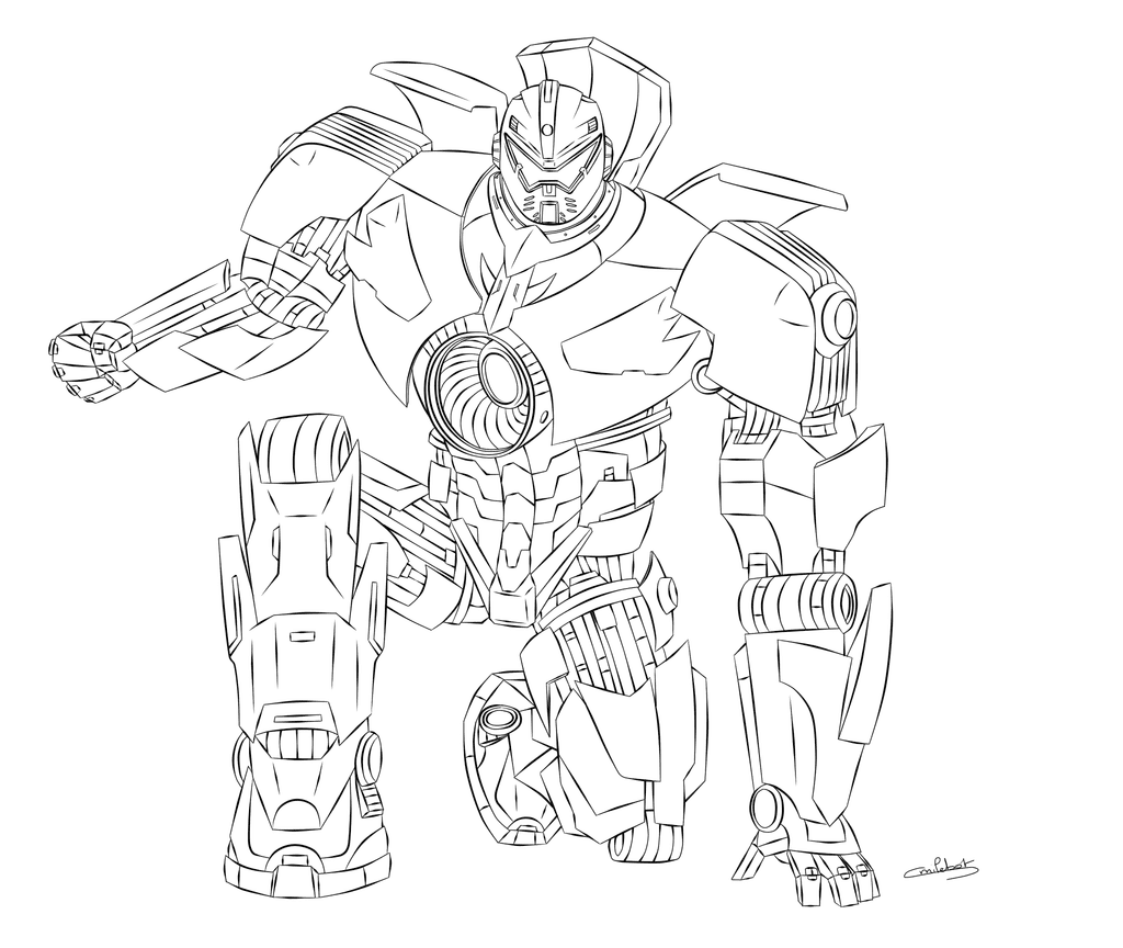 Gipsy Danger – Pacific Rim Coloring Page