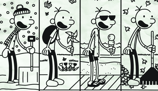 Greg Heffley With Scenery from Diary Of A Wimpy Kid