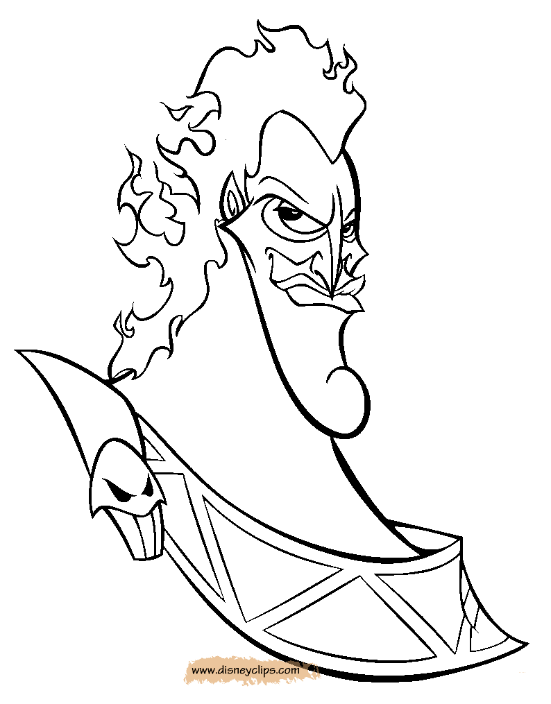Hades Face Coloring Pages