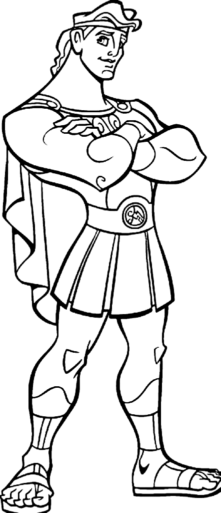 Handsome Hercules Coloring Page