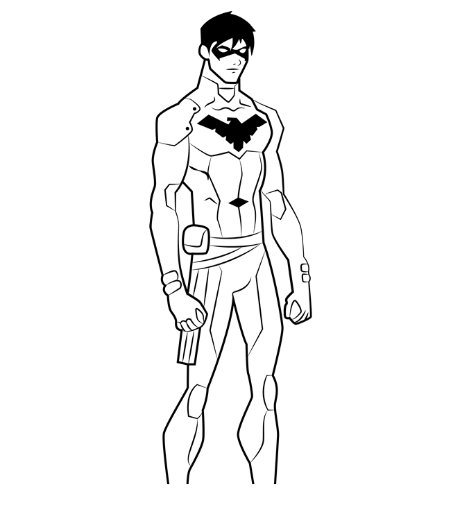 El guapo Nightwing de Young Justice